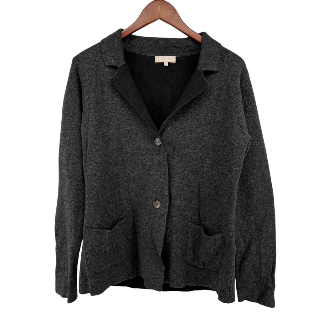 Benedetta‎ B Wool Cashmere Knit Blazer L